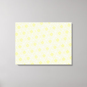 Field of Daisies Canvas Print, Yellow Print