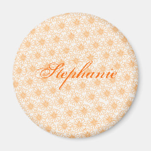Field of Daisies Magnet, Orange Flowers Magnet