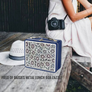 Field Of Daisies Metal Lunch Box