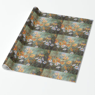 "Field of Dasies 1" Flower Garden Wrapping Paper