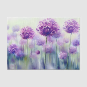 Field of Flowers-Allium, (C) Watercolor  Tissue Paper