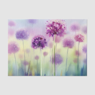Field of Flowers-Allium, (D) Watercolor  Tissue Paper
