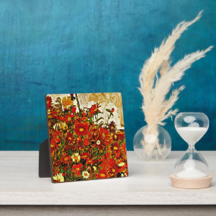 Field of Flowers - Egon Schiele artwork, Plaque