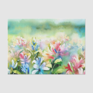 Field of Flowers-Honeysuckle (B) Watercolor  Tissue Paper
