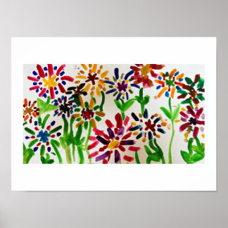 Field of Flowers Poster