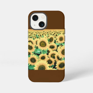 Field of Golden Yellow Sunflowers iPhone 13 Mini Case