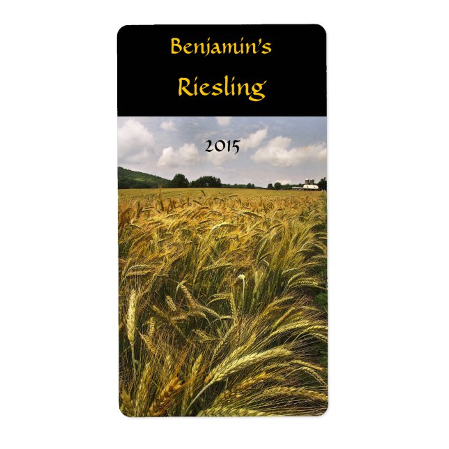 Field of Grain Wine Label (Front)