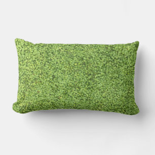Field of green plant lumbar pillow