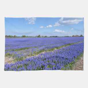 Field of Hyacinths Kitchen Towel