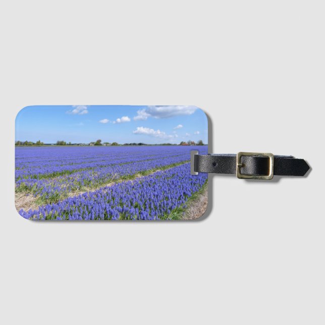 Field of Hyacinths Luggage Tag (Front Horizontal)