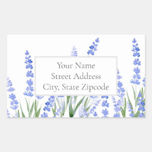 'Field of Lavender 2' Address Label