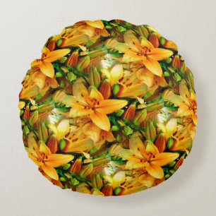 Field of Lilies....... Round Pillow