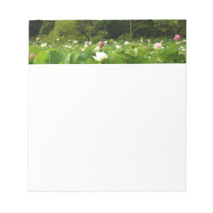 Field of Lotus Flowers Summer Garden Notepad