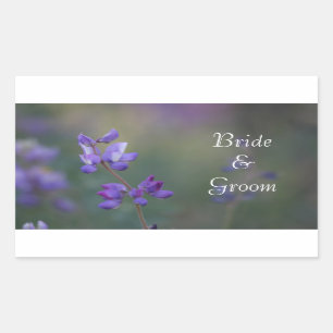 Field of Lupine Bride and Groom Sticker