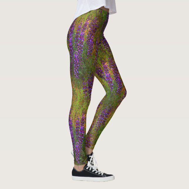 Field of Lupines...... Leggings (Right)