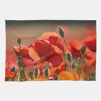 Field of Poppies. Kitchen Towel