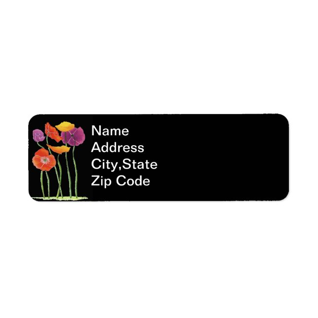 Field of Poppies Labels (Front)