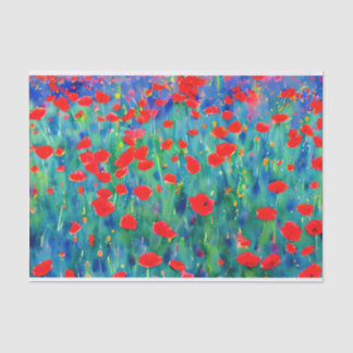 Field of Poppies tissue paper