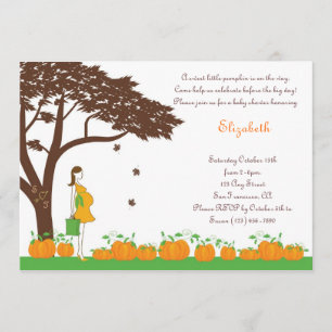 Field of Pumpkins Neutral Baby Shower Invitations