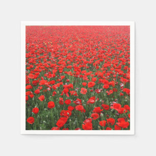 Field of Red Poppies Napkin