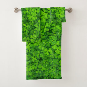 Field of Shamrocks Bath Towel Set