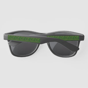 Field of Shamrocks Digital Art Pattern St Patrick Sunglasses