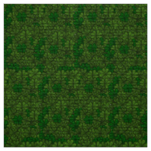 Field of Shamrocks Digital Art Pattern St Patricks Fabric