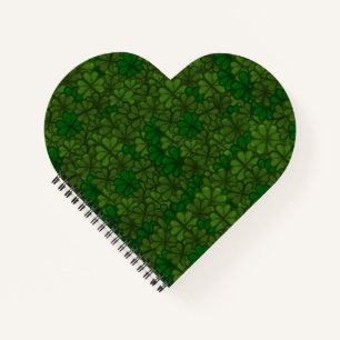 Field of Shamrocks Digital Art Pattern St Patricks Notebook