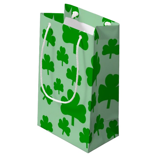 Field of Shamrocks Gift Bag (Back Angled)