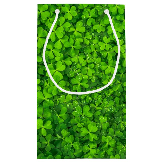 Field of Shamrocks Small Gift Bag (Back)