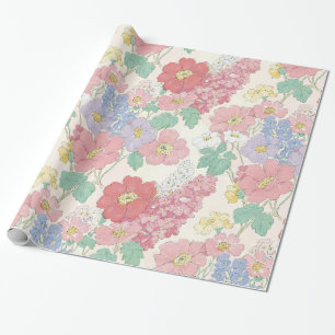 field of spring, tender flowers Wrapping Paper   Paper