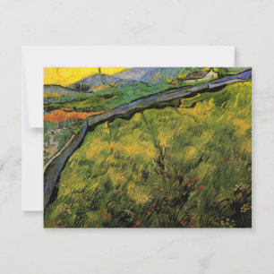 Field of Spring Wheat, Sunrise by Vincent van Gogh