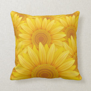 Field of Sunflowers Throw Pillow