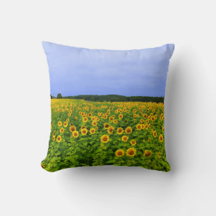 Field of Sunflowers Throw Pillow
