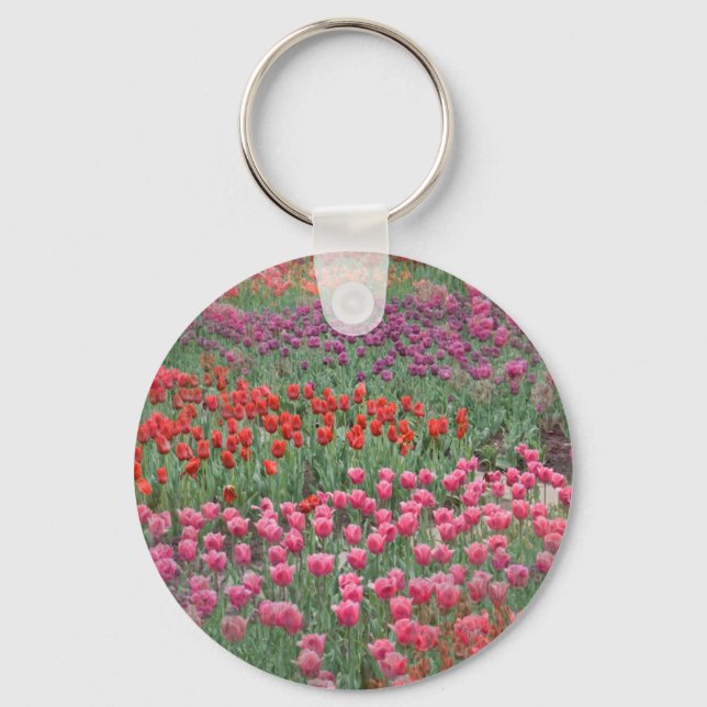 Field Of Tulips Keychain (Front)