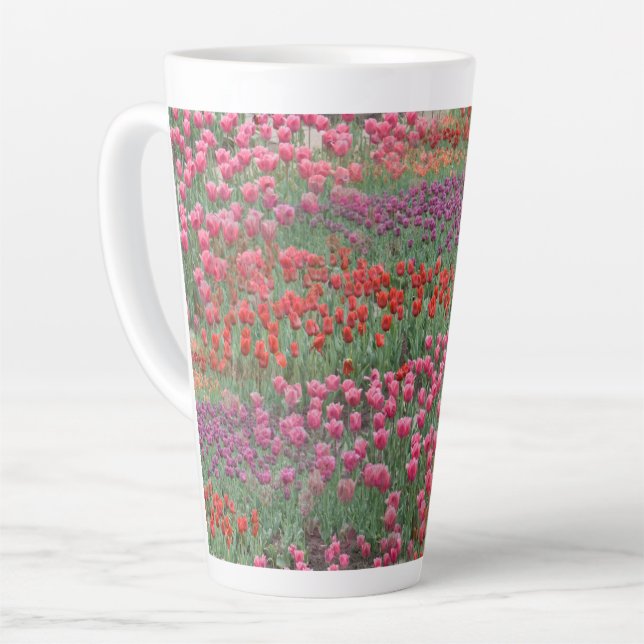 Field Of Tulips Latte Mug (Left Angle)