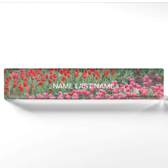 Field Of Tulips Nameplate (Front)