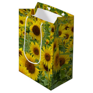 Field of Yellow Sunflowers Medium Gift Bag