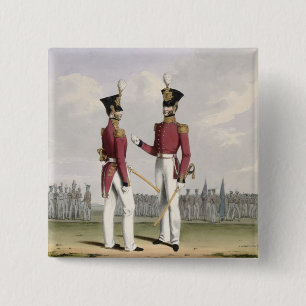 Field Officers of the Royal Marines, plate 2 from Inch Square Button