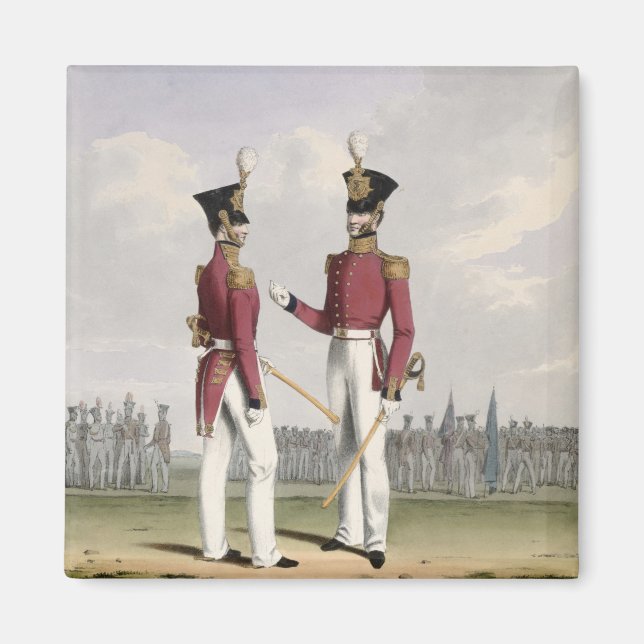 Field Officers of the Royal Marines, plate 2 from Magnet (Front)