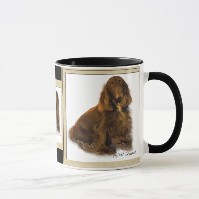 Field Spaniel Art Gifts Beverage Mugs (Right)