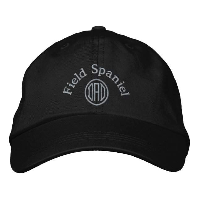 Field Spaniel, DAD Embroidered Hat (Front)