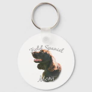 Field Spaniel Mom 2 Keychain