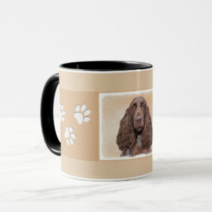 Field Spaniel Painting - Cute Original Dog Art Mug