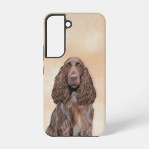 Field Spaniel Painting - Cute Original Dog Art Samsung Galaxy Case
