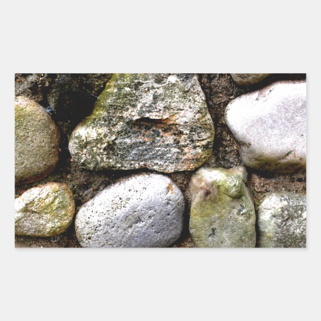 Field Stone, rocks, distressed stone, rustic stone Sticker (Front)
