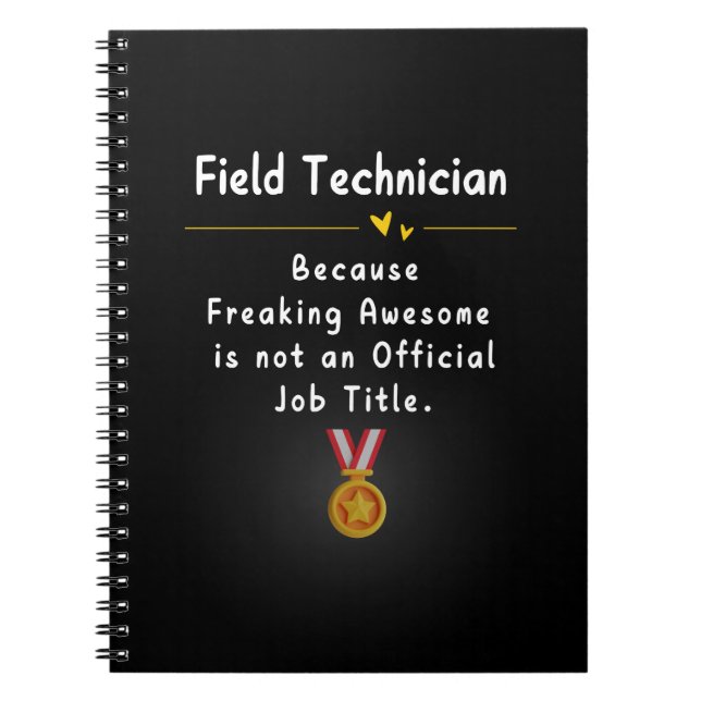 Field Technician  Notebook (Front)