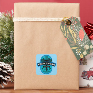 Field to Fork Square Sticker