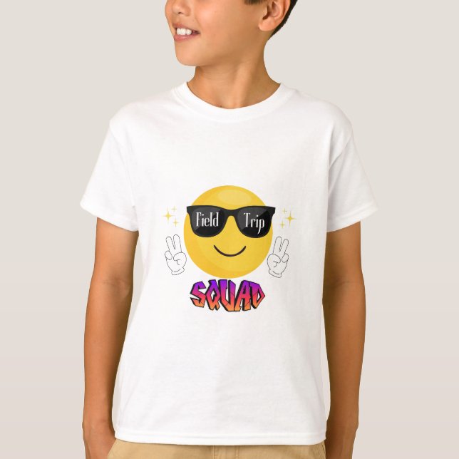 Field Trip Squad For Teacher Kids Field Day T-Shirt (Front)