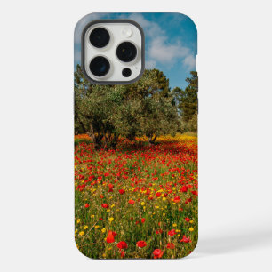 field with flowers and trees iPhone 15 pro max case